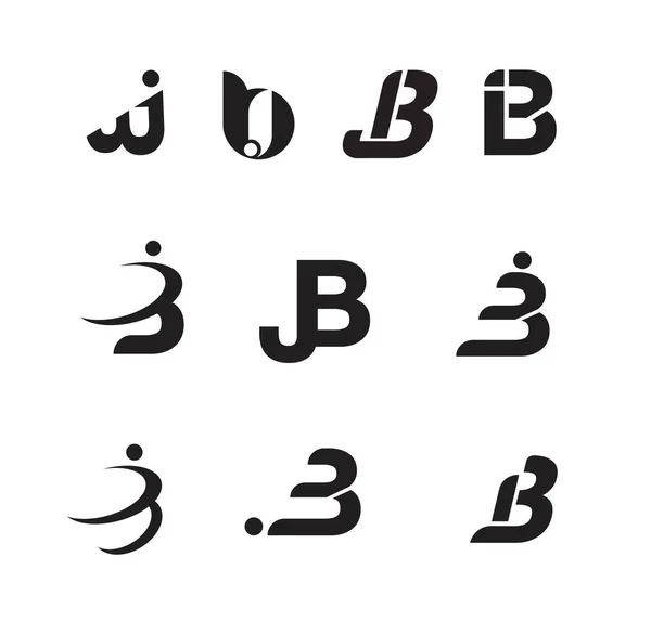 Schrift Buchstabe Logo Konzept — Stockvektor