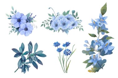 Suluboya pembe çiçek buketi koleksiyonu