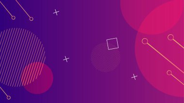 Dalgalar ve geometrik şekillerle soyut modern arkaplan