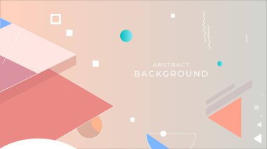 Dalgalar ve geometrik şekillerle soyut modern arkaplan