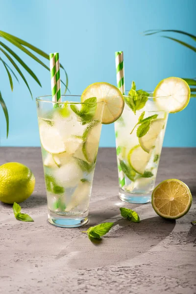 Refreshing Lime Mint Drink — Foto de Stock