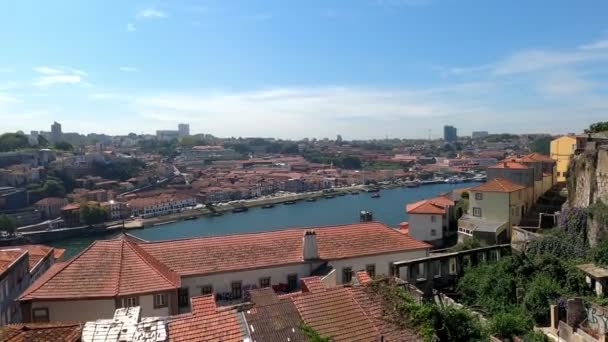 Vista Sugestiva Porto Também Conhecida Como Cidade Das Pontes Com — Vídeo de Stock