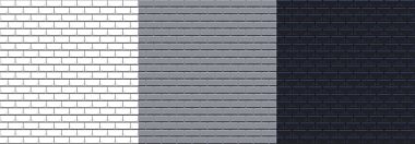 Metro fayanslarının dikişsiz dokusu siyah, beyaz, gri