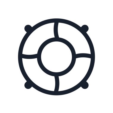 Lifebuoy simgesi ana hatları UI UX tasarım ögesi