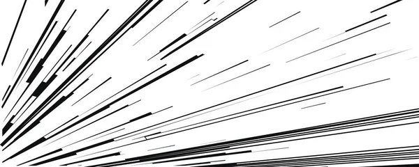 Comic bok hastighet linjer isolerade på vit bakgrund — Stock vektor