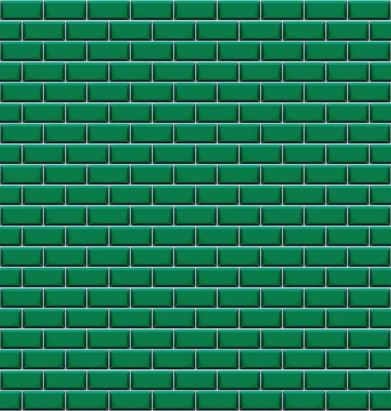 Azulejos texturas sin costura color verde — Vector de stock