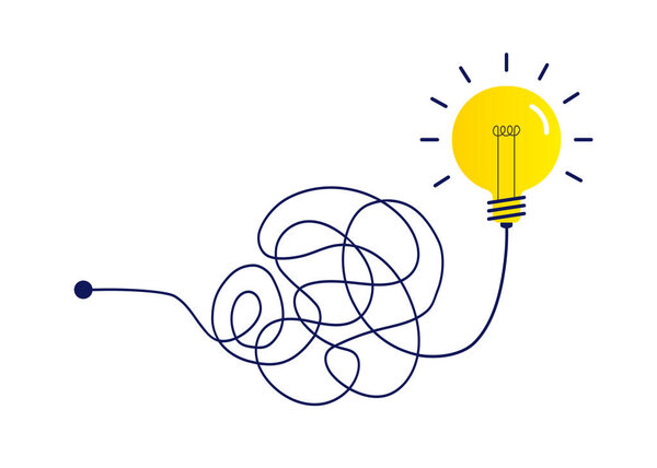 Complex way from start to idea