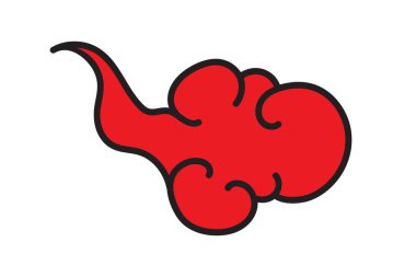 Tibet bulut vektör sembolü zarif stil