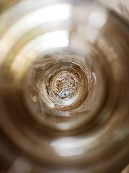 the inside of the syrup bottle