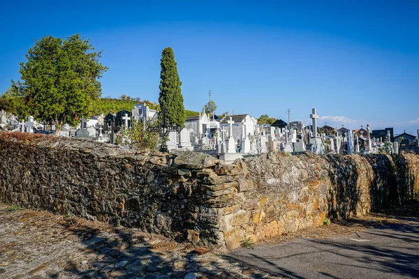 Hřbitov Kostela Salvador Městě Villafranca Del Bierzo — Stock fotografie