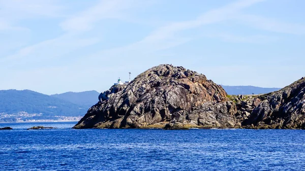 Panoramic View Ces Islands Galician Coast — Stock Photo, Image