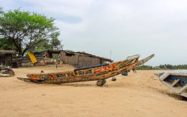 Senegal 'in Afrika kıyısındaki Cayucos adaları