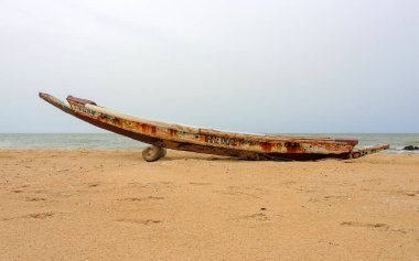 Senegal 'in Afrika kıyısındaki Cayucos adaları