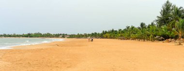 Senegal sahilinde terk edilmiş büyük bir sahil.