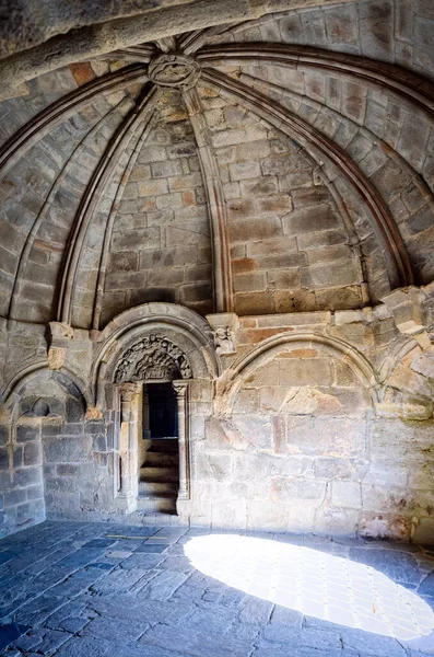 Vnitřní Kopule Místnosti Středověkém Hradě — Stock fotografie