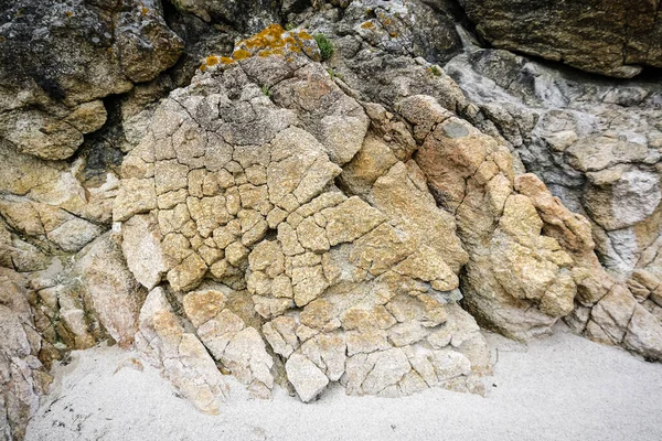 Granitic Stones Cracked Erosion — ストック写真