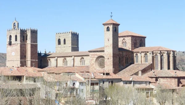 Kathedral Santa Maria Siguenza Guadalajara Spanien — Stockfoto