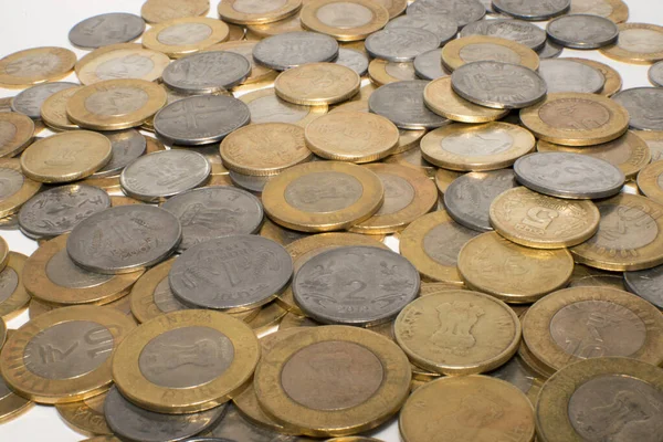 Rupees Coins Collection India — Stockfoto