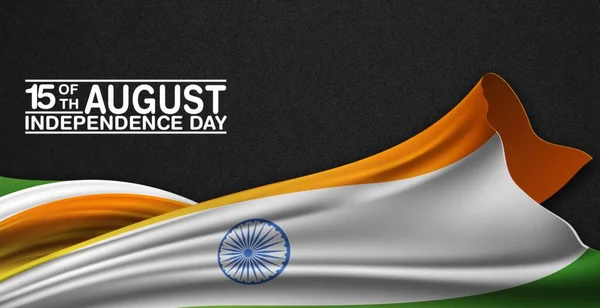 Dzień Niepodległości Indii Flagą — Zdjęcie stockowe
