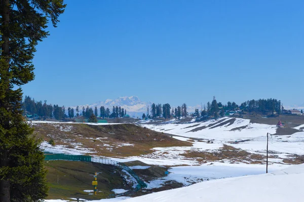 Himalaya Mountain Kashmir Snow Village Gulmarg India Landscape Beautiful Nature — Photo