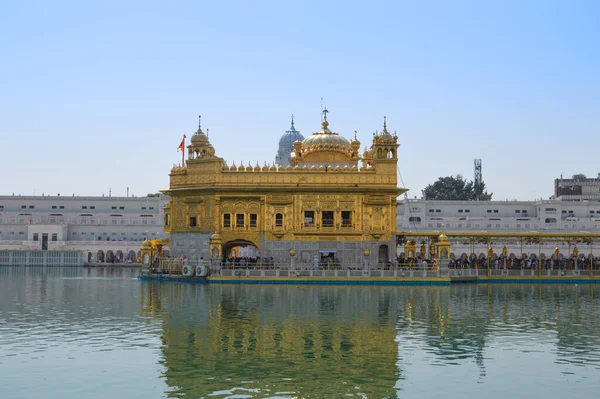 印度旁遮普邦Amritsar的黄金圣殿 Harmandir Sahib — 图库照片