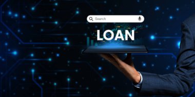 Searching loan word on internet, Browsing Internet Data Information Concept