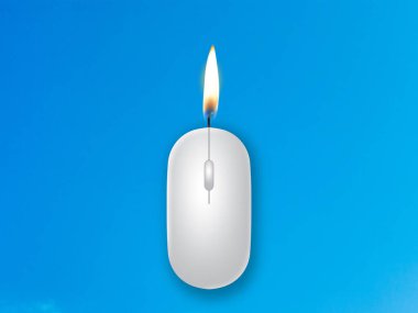 Bilgisayar faresi, bilgisayar faresi, fare fikirli çevre dostu yeşil teknoloji kullanarak Diwali festivali kutlaması için modern yaratıcı tasarım