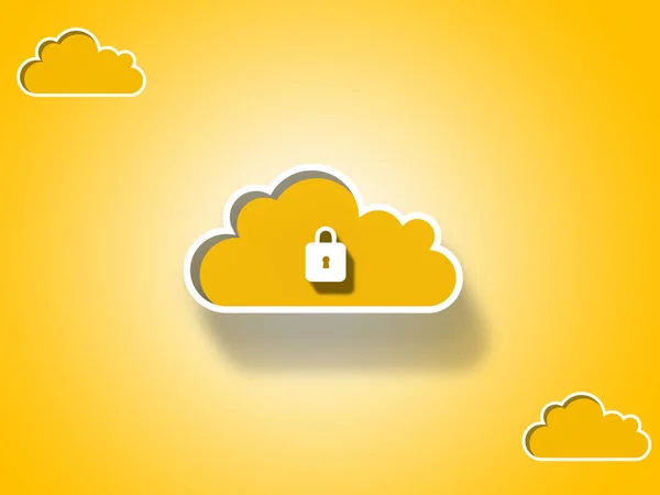 Cloud security technology, concept of preventing data theft on the internet