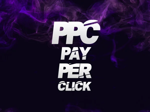 PPC pay per click, online branding and digital marketing idea