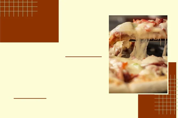 Fast Food Flyer Ontwerp Template Koken Cafe Restaurant Menu Voedsel — Stockfoto