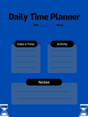 Weekly planner. Cute page for notes. Notebooks, decals, diary, school accessories. Cute romantic vector page.