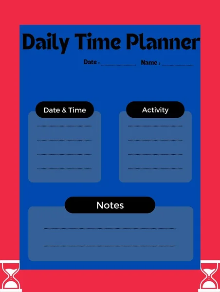 Weekly Planner Cute Page Notes Notebooks Decals Diary School Accessories — Stock Fotó