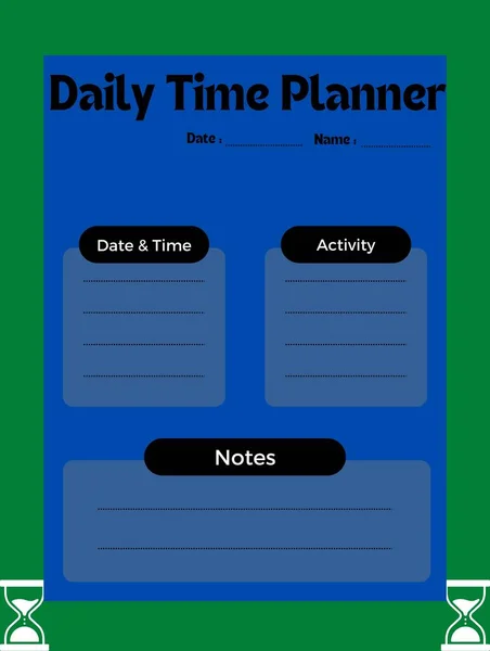 Weekly Planner Cute Page Notes Notebooks Decals Diary School Accessories — Stock Fotó