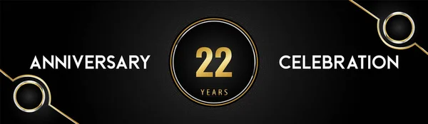 Years Anniversary Celebration Logotype Gold Silver Circle Dotted Lines Frames — ストックベクタ