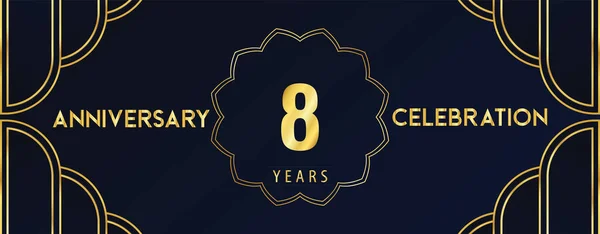 Years Anniversary Celebration Design Template Vector Premium Design Happy Birthday — Stock Vector