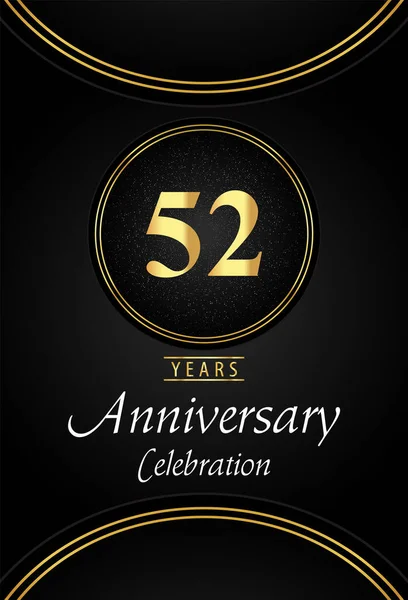 黒を背景に銀の点線と黄金のリングの境界線と77周年記念ロゴ ポスター バナー 結婚式 誕生日パーティー お祝いイベント グリーティングカードのためのプレミアムデザイン — ストックベクタ