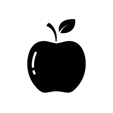 apple fruit icon outline style