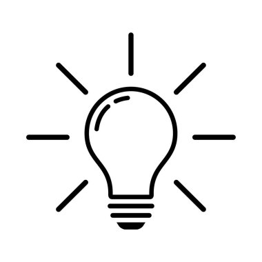 Taslak biçimli ampul simgesi