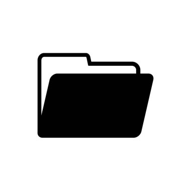 folder icon with solid style