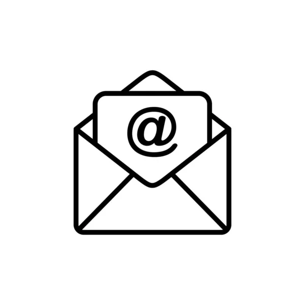 Mail Enveloppe Icône Vectoriel Illustration — Image vectorielle