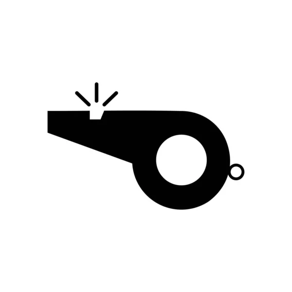 Whistle Icon Flat Style Vector — 图库矢量图片