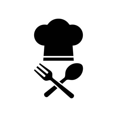 Şef şapka ikonu. vektör illüstrasyonu