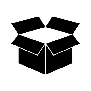 kutu simgesi vektör illüstrasyonu