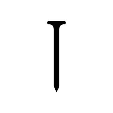 Tek izole edilmiş simge ögesinin vektör illüstrasyonu