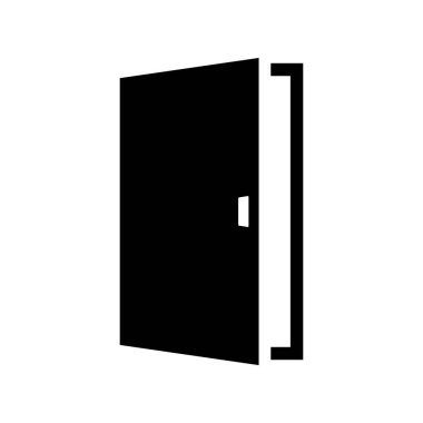 kapı simgesi vektör illüstrasyonu