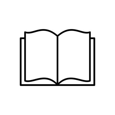kitap simgesi vektör illüstrasyonu