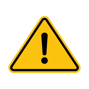 uyarı işareti simgesi, vektör illüstrasyonu