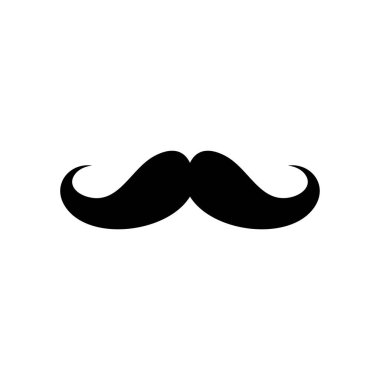 Bıyık simgesi vektör illüstrasyonu