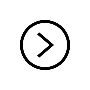 ok simgesi vektör illüstrasyonu