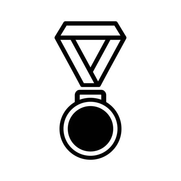 Ilustrasi Vektor Ikon Medali - Stok Vektor